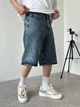 Чоловічі джинсові шорти GF Baggy 33 сині варені - зображення 2