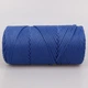 Пряжа Hobby Trend Macrame XL, синя №252, поліефірний шнур для макраме 3 мм, 250 г/130 м, для в'язання сумок, кошиків та декору - зображення 3