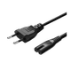 Кабель Colorway Питание 2 pin EU CEE7/16-C7 Black 2m - изображение 1