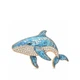 Брошь BROCHE Море Кит с кристаллами голубой BRBF115540 - изображение 1