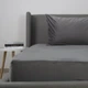 Простынь-чехол на резинке двуспальная ТЕП Velour 2-04824_34145 180х200 см серая 5192264 - изображение 3