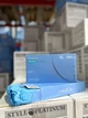 Перчатки нитриловые неопудренные Mediok Optima текстурированные Голубые Размер XL (4820261011470) - изображение 2