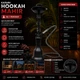 Кальян Hookah Mahir Black высотой 55 см на 1 персону - изображение 3