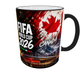 Кружка (чашка) с принтом «FIFA World Cup 2026 USA Mexico Canada» – подарок для футбольного болельщика | 330 мл(черная ручка) - изображение 4