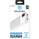 Повербанк 20000 mAh 22.5W зі швидкою зарядкою PD/QC Remzona Extrinity 20X для телефона apple айфона samsung універсальний повер банк 20 000 потужний портативний пауербанк для iphone самсунг роутера планшета смартфона павербанк білий з Type-C + кабель - зображення 14