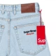 Чоловічі джинсові шорти Supreme блакитні широкі 32(Р) 1027-396 - изображение 8