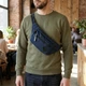 Бананка нейлоновая Vintage для документов и в дорогу темно-синего цвета (bg206fash37) - изображение 2