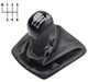 Ручка КПП з пильником у зборі Модельна для Skoda Octavia A5 2004-2014 Екошкіра (6 Швидкостей) New Style FXSKD-17/6 - изображение 1
