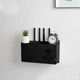 Поличка органайзер для Wi-Fi роутера настінний бокс тримач Router Storage Box Black - зображення 5