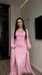 Костюм з віскози - сукня і кардиган 1315, рожевий, one size - изображение 1