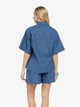 Сорочка жіноча синя 100% бавовна Arber Shirt W3 SS26 W-BL145 48 блакитний (W04.01.23.624) - зображення 4