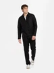 Бомбер чоловічий чорний лляний Arber Bomber Jacket KR82 60 зріст 6 чорний (M08.05.02.611) - зображення 3