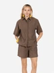 Сорочка жіноча коричнева 100% бавовна Arber Shirt W3 SS26 W-BL145 48 коричневий (W04.02.38.621) - зображення 1