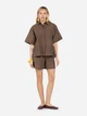 Сорочка жіноча коричнева 100% бавовна Arber Shirt W3 SS26 W-BL145 48 коричневий (W04.02.38.621) - зображення 2