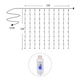Светодиодная гирлянда USB штора, медная нить, теплый белый, 3x3м, 300LED, БЕЗ КРЮЧКОВ, БЕЗ ПУЛЬТА, 8 режимов - изображение 2