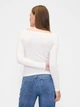 Лонгслів довгий жіночий Gap 916654044 XL Молочний (1159860843) - зображення 2