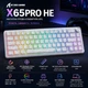 Ігрова магнітна клавіатура ATTACK SHARK X65PRO HE Магнітні свічі 60% Hall Effect Rapid Trigger 0.01мм Hot-Swap RGB 8000Hz Bluetooth 2.4G USB Type-C - зображення 1