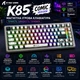 Беспроводная игровая магнитная клавиатура ATTACK SHARK X82 PRO HE 75% Магнитные свичи Hall Effect Rapid Trigger Hot-Swap RGB Bluetooth 2.4G USB Type-C аккумулятор 5000 мАч - изображение 1