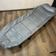 Шезлонг садовый пляжный раскладной туристический лежак 60 × 180 см металлический каркас серый - изображение 2