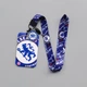Шнурок для ключів та бейджа ФК Челсі (Chelsea FC) з карабіном та тримачем для телефону, синій - зображення 1