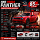 Машинка на радиоуправлении HNR H9802 PANTHER 1:10 4WD до 85 км/ч, Brushless RC дрифт авто, гоночный автомобиль на пульте, Hobbywing 60A, гироскоп, RTR, аккумулятор 4000 mAh - изображение 2