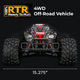 Машинка на радіокеруванні HOSHI RAPTOR II N518 1:8 4WD до 100 км/год, RC монстр-трак Brushless, позашляховик на пульті, повний привід, LiPo 3S, RTR - зображення 6