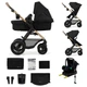 Коляска Kinderkraft 3 в 1 Moov 2 Air Pure Black (KSMOOV02BLK0000) (5902533925759) - изображение 1