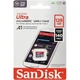 Карта пам'яті SanDisk 128 GB microSDXC UHS-I Ultra A1 + SD adapter (SDSQUAB-128G-GN6MN) - зображення 2