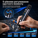 Паяльник аккумуляторный с регулировкой температуры и экраном HS-03 паяльный набор с аккумулятором 2600 мАч 3 жалами и футляром паяльники с питанием 5В от батареи и розетки - изображение 2