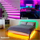 LED лента RGB 2835 5м с пультом и Bluetooth управление для декора комнаты и освещения через приложение - зображення 2