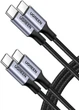Кабель зарядный UGREEN USB C to USB C 100W PD Type C Fast Charger Cord комплект 2 шт 1 м Grey (US316) - изображение 1