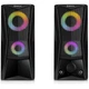 Акустична система REAL-EL S-107 2.0 6 Вт RGB mini Jack 3.5 mm Black - зображення 3