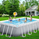 Каркасный бассейн Intex 26792 Бассейн 488х244х107 см Большой прямоугольный бассейн 10874 л для дачи сада и двора - изображение 8