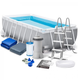 Каркасный бассейн Intex 26792 Бассейн 488х244х107 см Большой прямоугольный бассейн 10874 л для дачи сада и двора - изображение 11