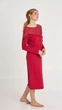 Рубашка женская Ellen Margaret ldm 102/19/02 2XL красный - изображение 3
