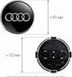 Комплект автомобильных колпаков (заглушек) на литые диски Audi 4M0601170JG3 61/52 мм 2 шт - изображение 2