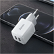Сетевое зарядное устройство HOCO N8 2USB 2.4A с кабелем USB C 1м для смартфонов и гаджетов быстрая зарядка белое - изображение 5