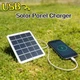 Портативна сонячна панель 5V 3W з USB-виходом для заряджання телефонів, ліхтариків і вентиляторів, для кемпінгу та подорожей - зображення 3