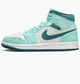 Кроссовки женские Jordan Air 1 Mid Se Shoes Turquoise/White 38 DZ3745-300 - изображение 1