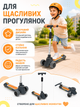 Детский трехколесный самокат черный с музыкой, подсветкой колес, регулируемой ручкой и ножным тормозом (49676030) - изображение 8