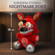 Мягкая плюшевая игрушка Nightmare Foxy Five Nights at Freddy's (FNAF) 18 см — коллекционный аниматроник Фокси для детей и фанатов игры - изображение 1