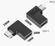 Угловой переходник Micro USB Male - Type-C Female (USB 2.0 5V/2A 480mbps 10W) Right (48982) - изображение 4