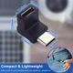 Угловой переходник 90° USB Type-C (M/F) Fast Charging 5A/30V 10Gbps PD100W USB 3.2 (48980) - изображение 9
