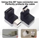 Угловой переходник 90° USB Type-C (M/F) Fast Charging 5A/30V 10Gbps PD100W USB 3.2 (48980) - изображение 10