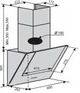 Витяжка Ventolux Diamond 60 WH (700) PB, 600 мм, біла(TO_00-00001886) - зображення 5