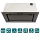 Вытяжка Ventolux Punto 52 BKG (800) PB, 520 мм, 3 скорости, черная(TO_00-00005959) - изображение 2