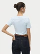 Футболка из хлопка Vero moda 10323755c64 M светло-голубая (100011911) - изображение 2