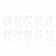 Силіконові завушники-фіксатори для окулярів EarHooks, 20 штук, прозорі - зображення 1