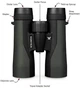Бинокль Vortex 12x50 Optics Crossfire HD водонепроницаем с защитой от запотевания - изображение 3