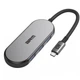 Концентратор ArmorStandard USB-C to HDMI 4K, PD, 3USB, SD, microSD Grey - зображення 1